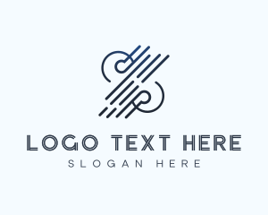 Logistics - Minimal Line Shapes logo design