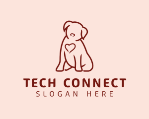 Dog Pet Heart Logo