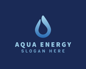Hydropower - Water Liquid Droplet logo design