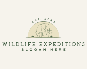 Safari - Wildlife Elephant Safari logo design