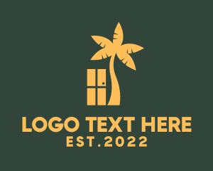 Island - Vacation Resort Door logo design
