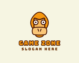 Monkey Orangutan Face  logo design