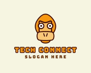 Orangutan - Monkey Orangutan Face logo design