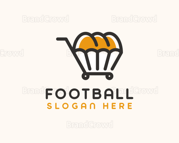 Bread Shopping Cart Logo