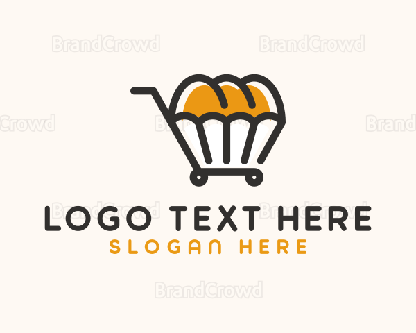 Bread Shopping Cart Logo