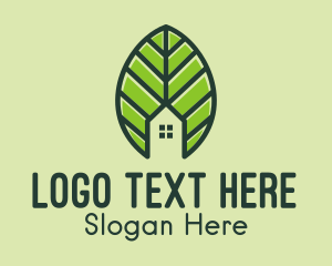 Botanical - Leaf House Property logo design