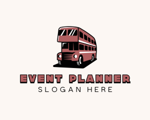 Tourism - Double Decker Bus Vehicle logo design