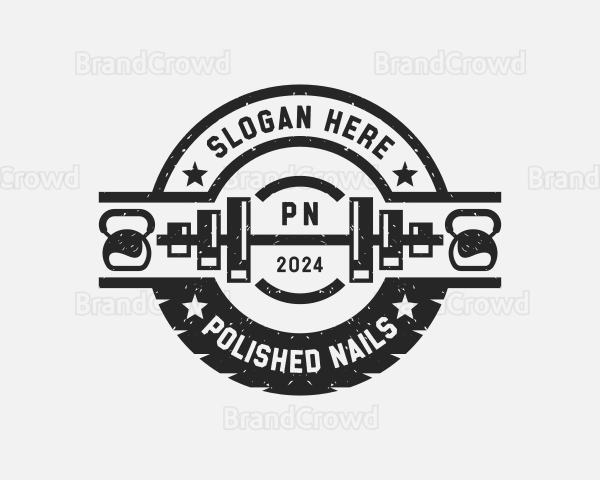 Gym Fitness Weightlifting Training Logo