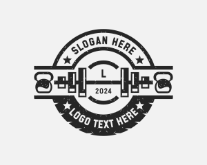 Weights - Gym Fitness Weightlifting logo design