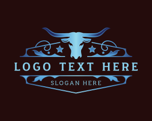 Horn - Luxury Bull Ranch logo design