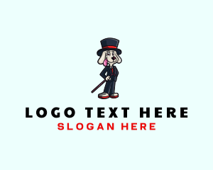 Dog - Gentleman Dog Fashion logo design