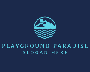 Travel Island Paradise logo design