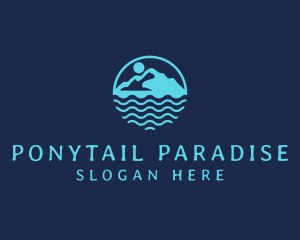 Travel Island Paradise logo design