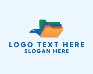 Storage - Colorful Bird Folders logo design