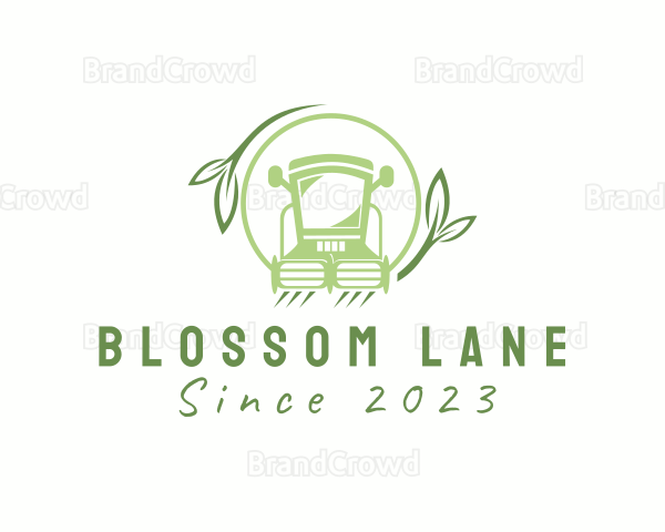 Gardening Lawn Mower Logo