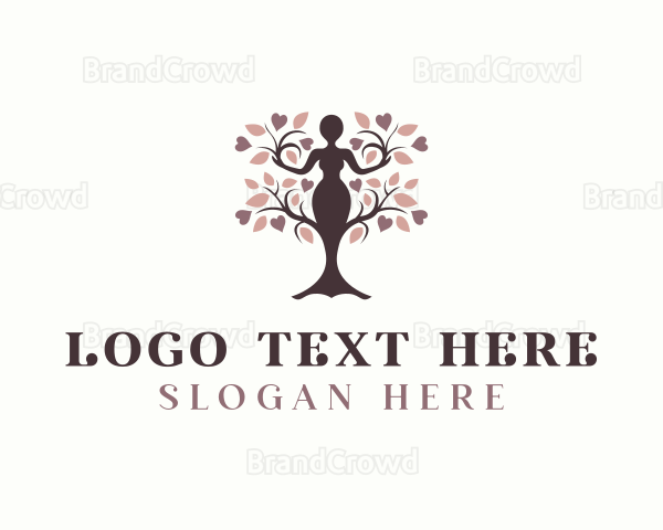 Woman Tree Yoga Logo
