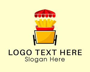 Fast Food - Fries Food Cart logo design