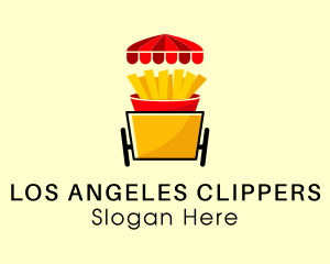 Fries Food Cart  Logo