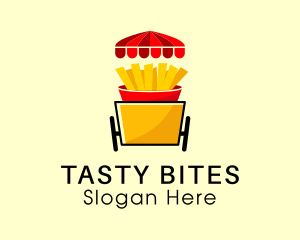 Fries Food Cart  logo design