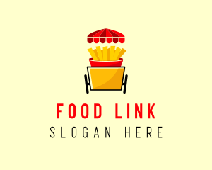 Fries Food Cart  logo design