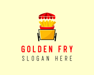 Fries Food Cart  logo design