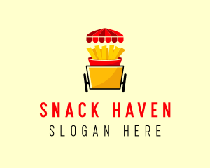 Fries Food Cart  logo design