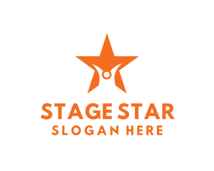 Actor - Star Human Hollywood logo design