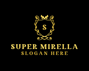 Spa - Floral Shield Hotel logo design