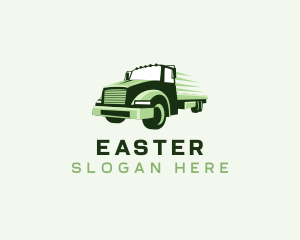 Distribution - Truck Logistics Transporatation logo design