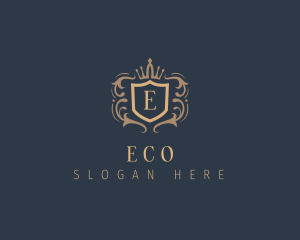 Luxury Heraldic Crown Shield  Logo