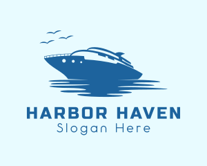 Dock - Travel Cruise Ship logo design