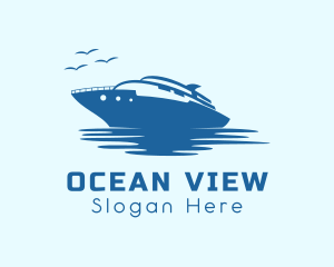 Pier - Travel Cruise Ship logo design