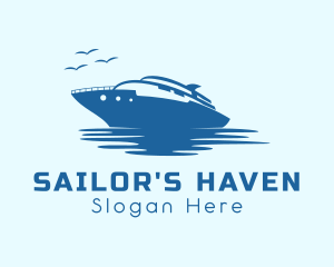 Travel Cruise Ship logo design