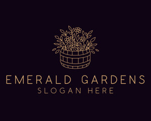 Garden Flower Plant logo design