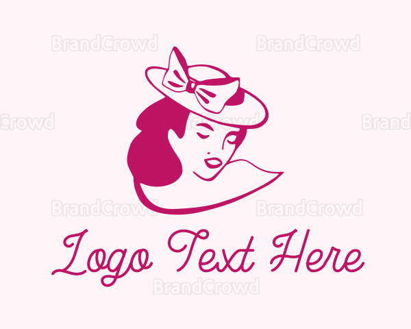 Fashion Hat Woman Logo