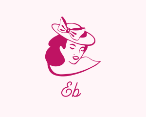 Couture - Fashion Hat Woman logo design