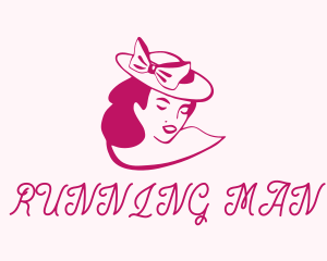 Maiden - Fashion Hat Woman logo design