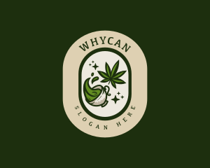 Weed Tea Beverage Logo