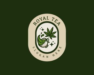 Weed Tea Beverage logo design