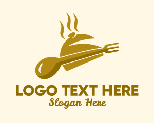 Cutlery - Golden Buffet Restaurant logo design