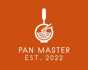 Pan - Oriental Pan Noodles logo design