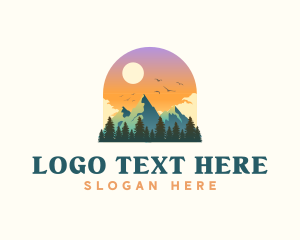 Wilderness - Outdoor Mountain Wilderness logo design