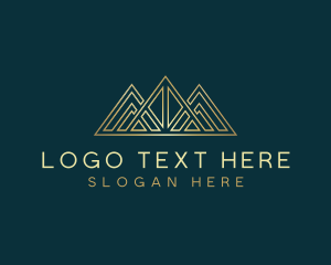 Residence - Real Estate Property Triangle logo design