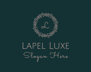 Luxe Boutique Wreath  logo design