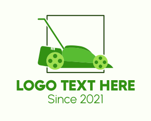 Landscaper - Lawn Mower Gardening logo design