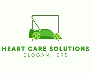 Lawn Mower Gardening logo design