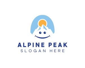 Alpine - Happy Alpine Mountain logo design
