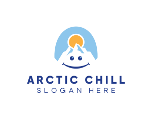 Iceberg - Happy Alpine Mountain logo design