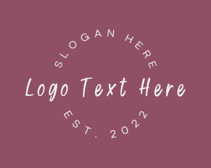 Style - Handwritten Salon Brand logo design
