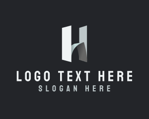 Origami - Builder Contractor Letter H logo design